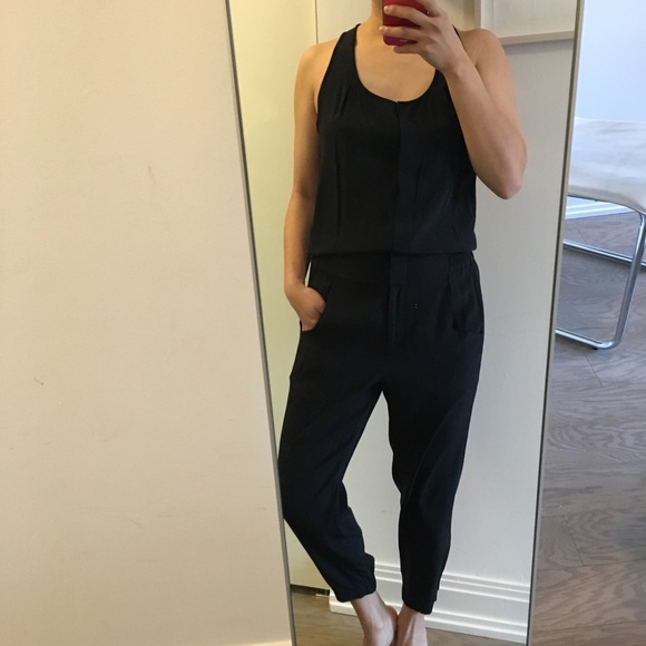 vince silk jumpsuit